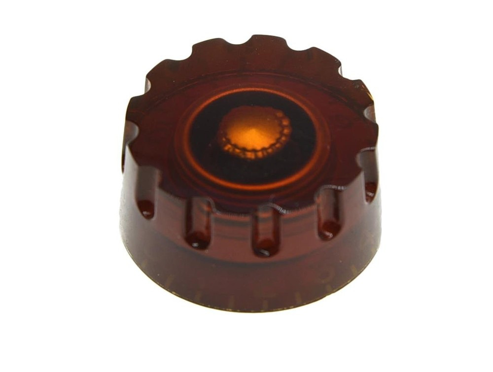 Dopro Set of 4 Amber Knurled Metric LP Guitar Speed Dial Knobs Control Knobs ...