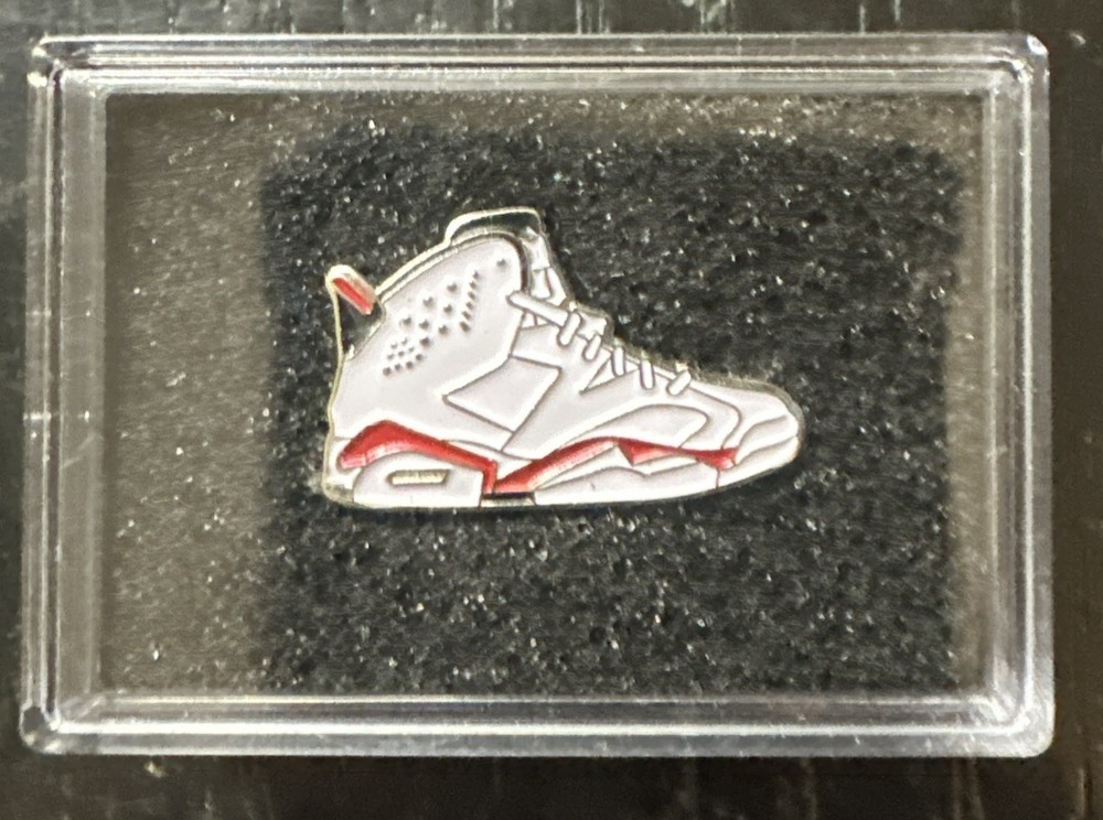 Retro Jordan 6 Sneaker Lapel Hat Pins Button Brooches