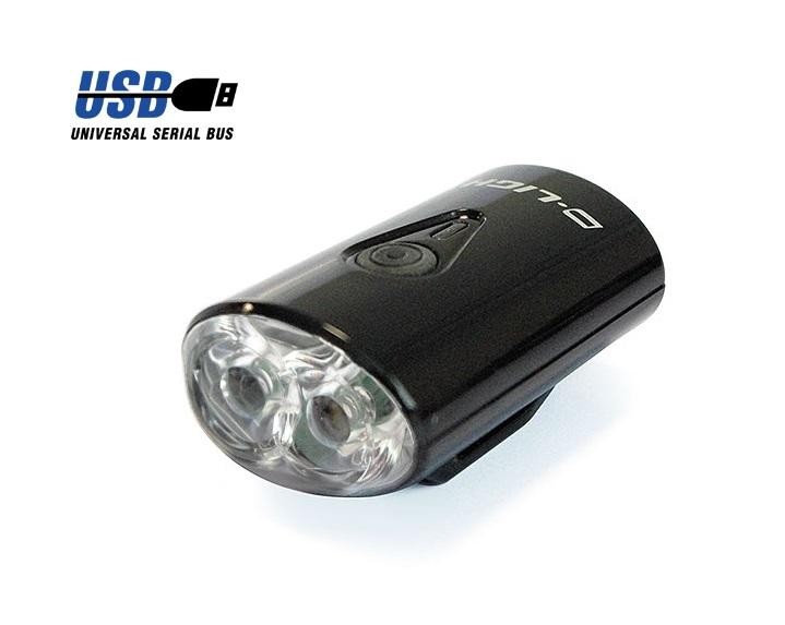 EyezOff USB Rechargeable LED Bicycle Lights Front/Rear Set
