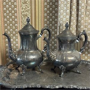 Towle Heavy Silver-Plate Tea and Coffee Service 5 PIECE SET