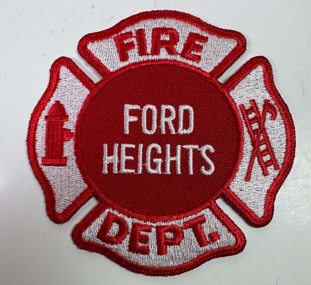 Ford Heights Fire Illinois IL Patch Z7