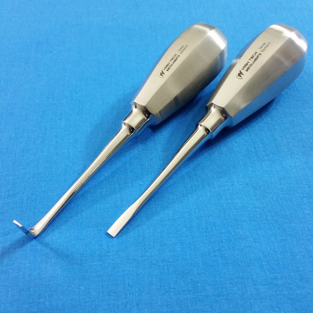 2 GERMAN STAINLESS CROWN SPLITTER REMOVER SPREADER ELEVATORS STRAIGHT & ANGLED