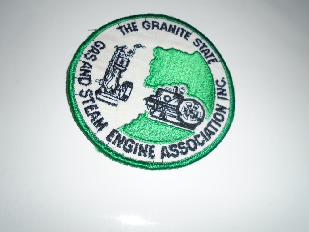 THE GRANITE STATE GAS AND STEAM ENGINE ASS.PATCH