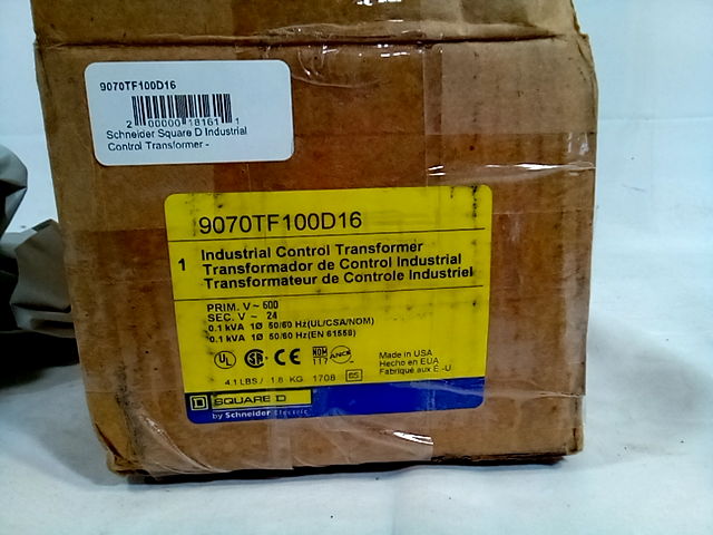 Schneider Square D Industrial Control Transformer