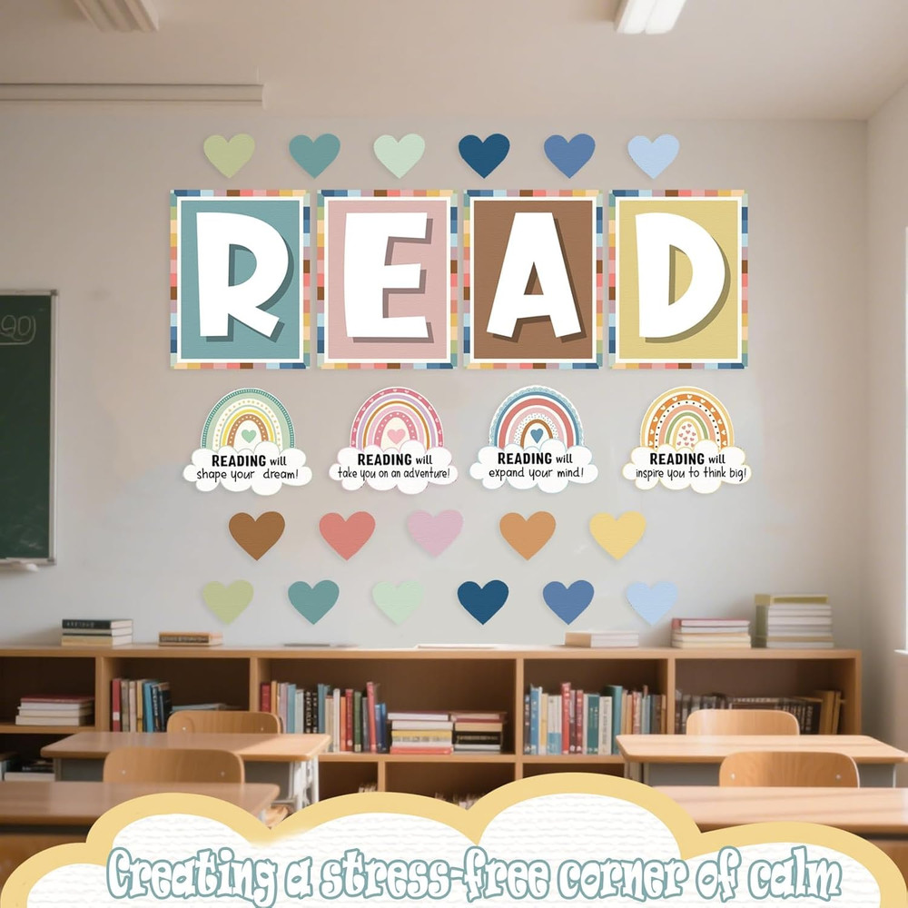 Reading Corner Decor - Bohemian Classroom Decor Kindergarten, Elementary and ...