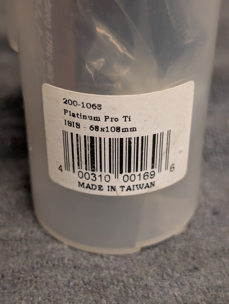 FSA Platinum Pro Titanium BB ISIS NOS