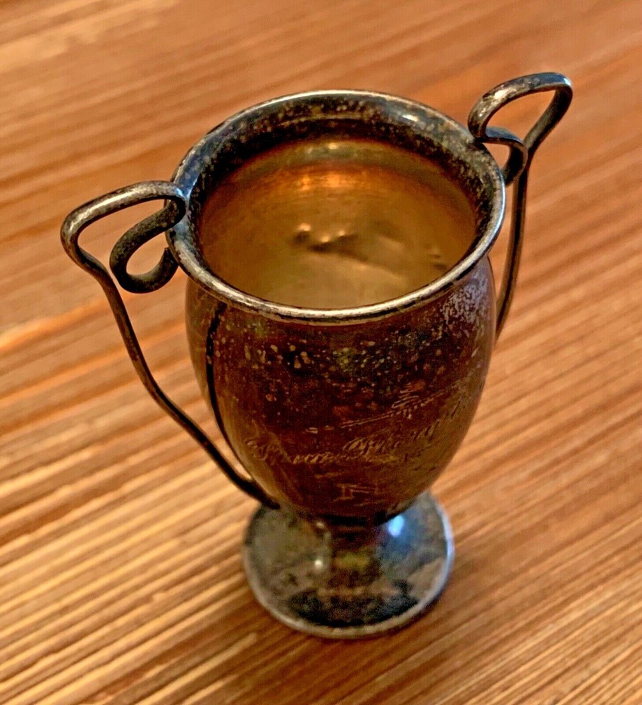BEAUTIFUL Antique Sterling Miniature Trophy