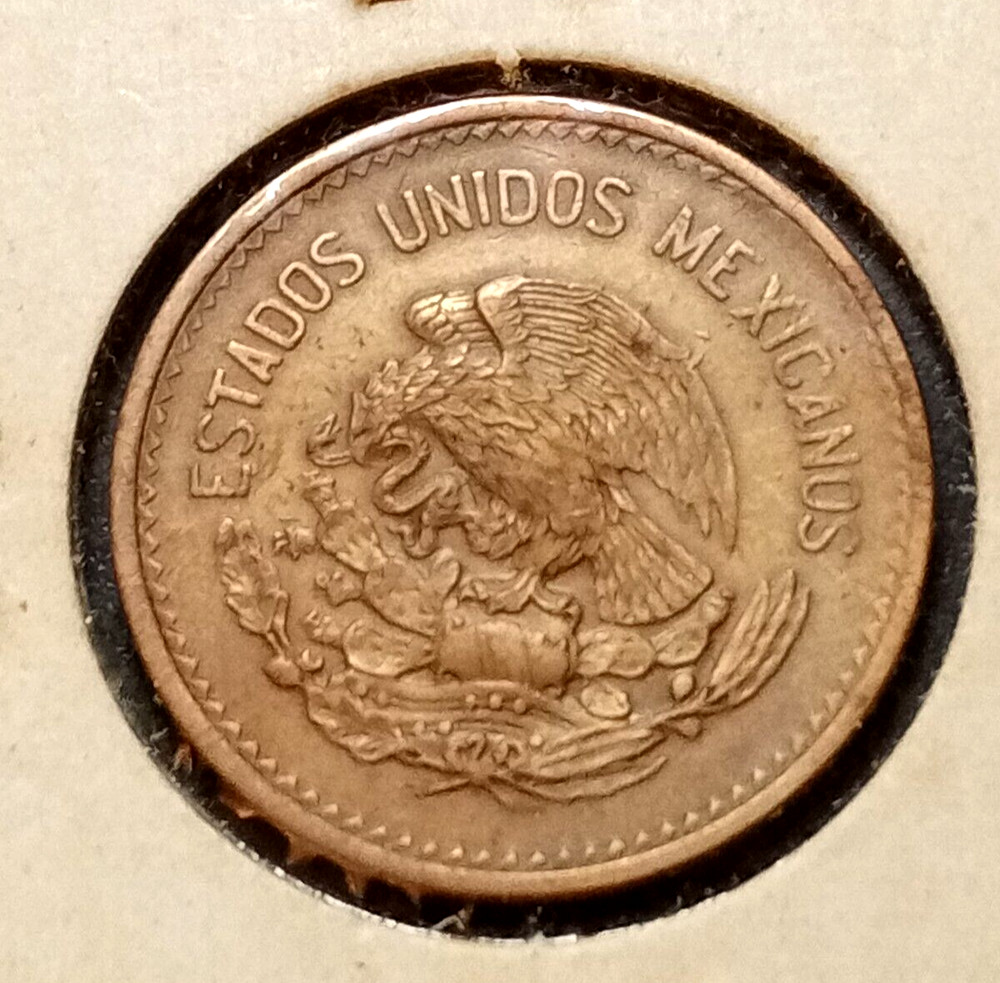 Mexico 1944 20 Centavos FULL RED