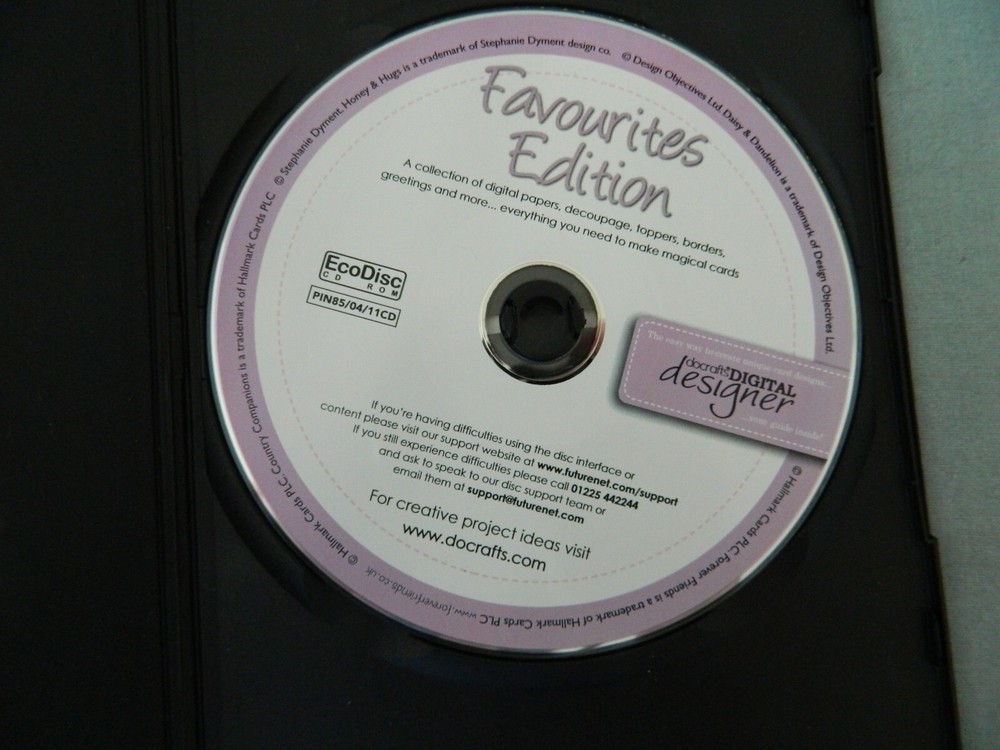 DOCRAFTS Digital Designer CD-Rom FAVOURITES EDITION 500 Printable Elements