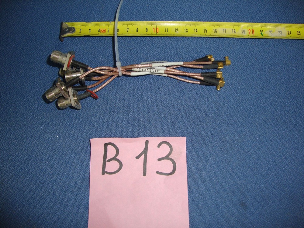 6 X RF CONNECTORS  FLANGE TYPE WITH CABLES