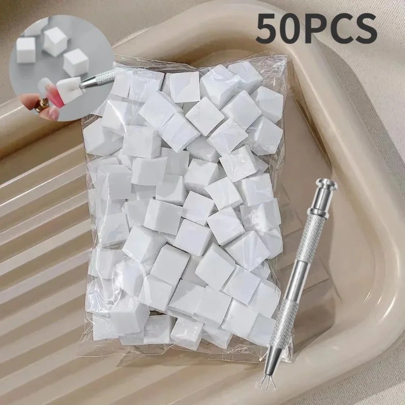 50pcs Square Nail Art Sponge Set