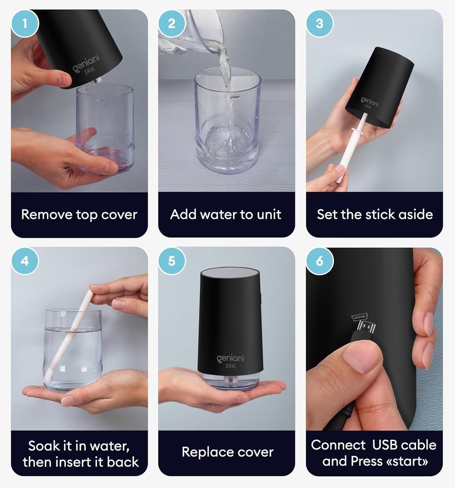 Portable Small Cool Mist Humidifier – USB Powered Not Rechargeable Compact