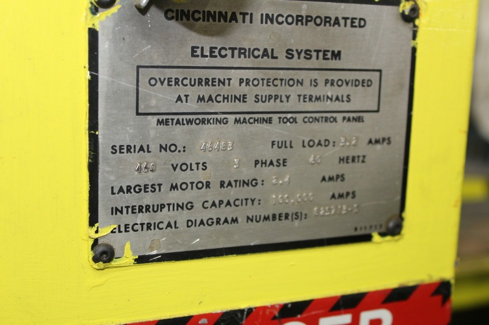6' CINCINNATI MODEL #2CV06-H SHEAR STACKER YODER #72227
