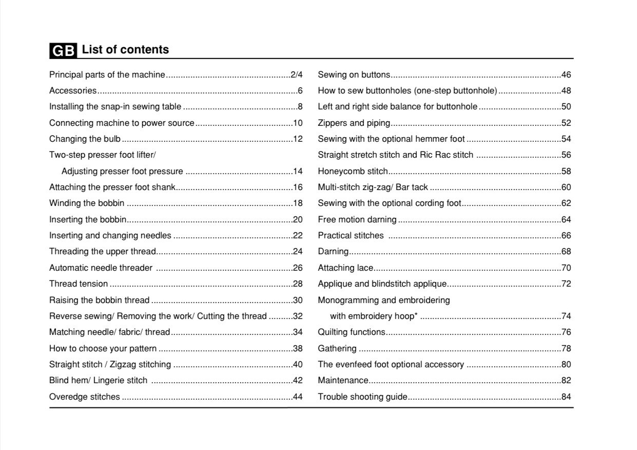 Singer 3116 Sewing Machine Manual Instructions User Guide Bound