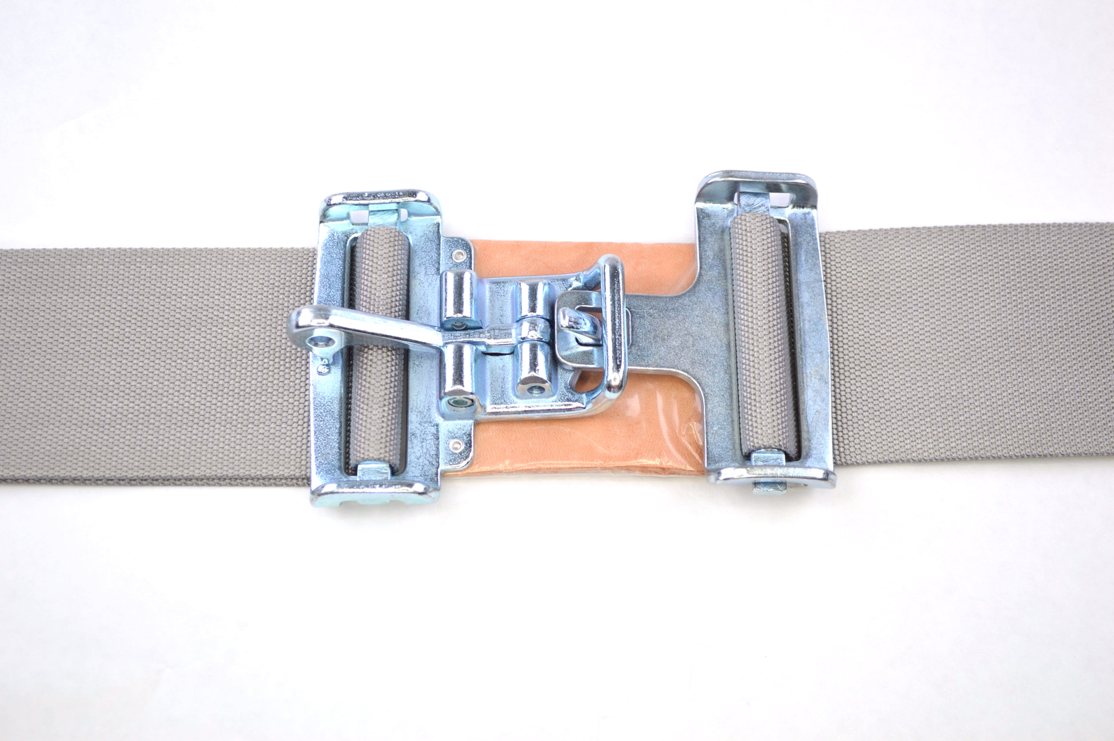 SAFETY HARNESS NEW PAIR 3" LATCH & LINK LAP BELT 2 POINT RACING BELT GRAY