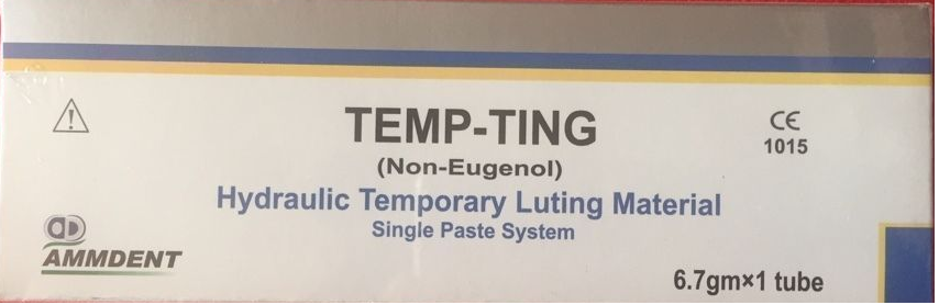Ammdent Dental Temp-Ting Non Eugenol Temporary Luting Cement Single Paste Sys fs