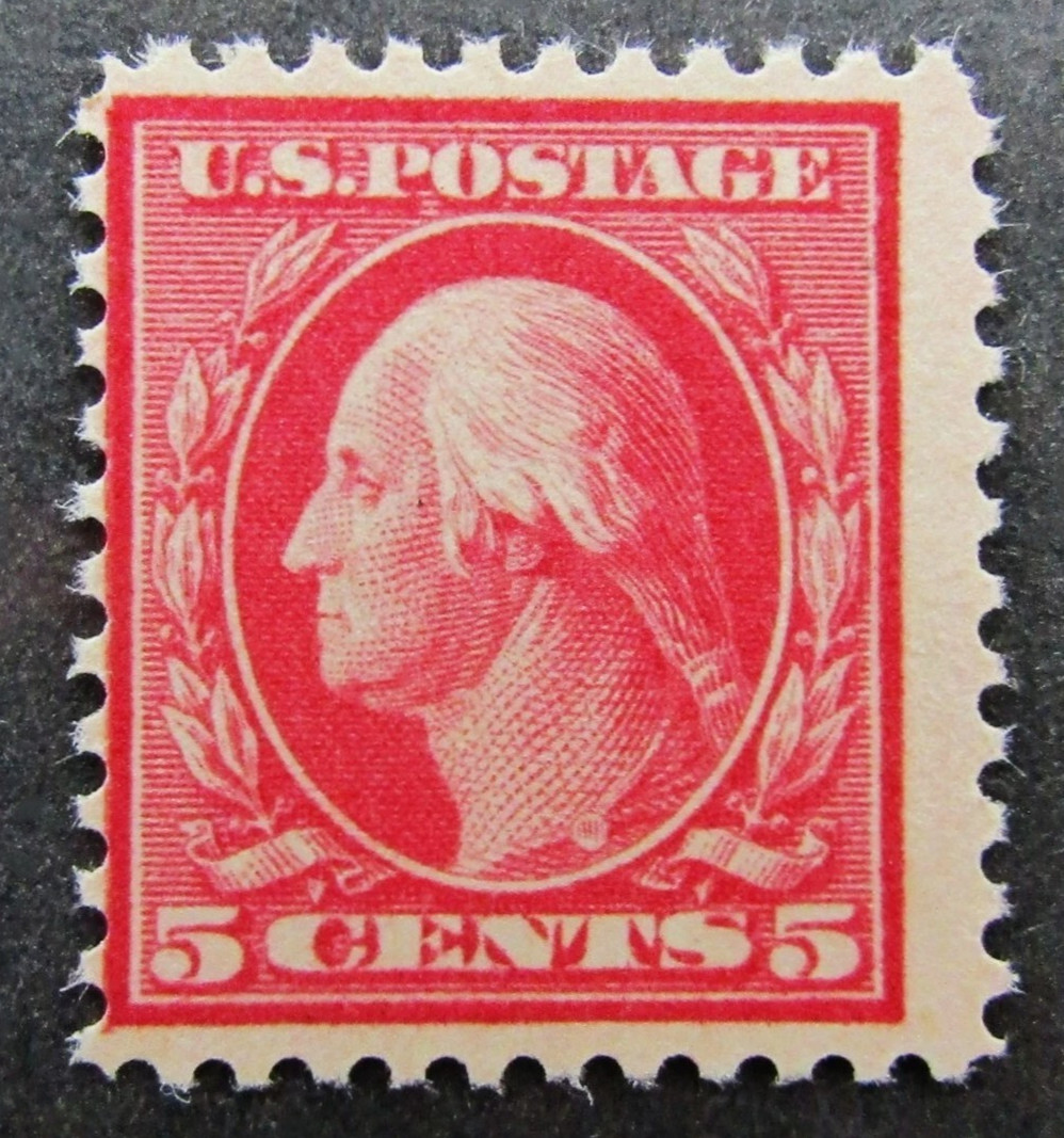 US Sc# 505 *MINT OG NH* {"SCARCE 5c ROSE "ERROR VAR } WASHINGTON OF 1917 CV$ 625