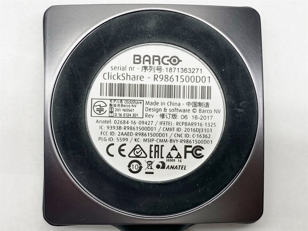 Barco R9861500D01 ClickShare USB Type-A Wireless Presentation Button LOT 6