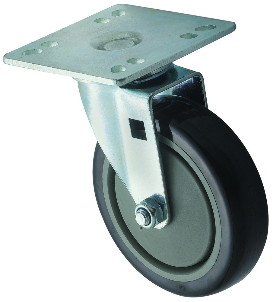 Caster for 4" x 4" Universal Plate, 2pcs, 5"Dia (4 Set)