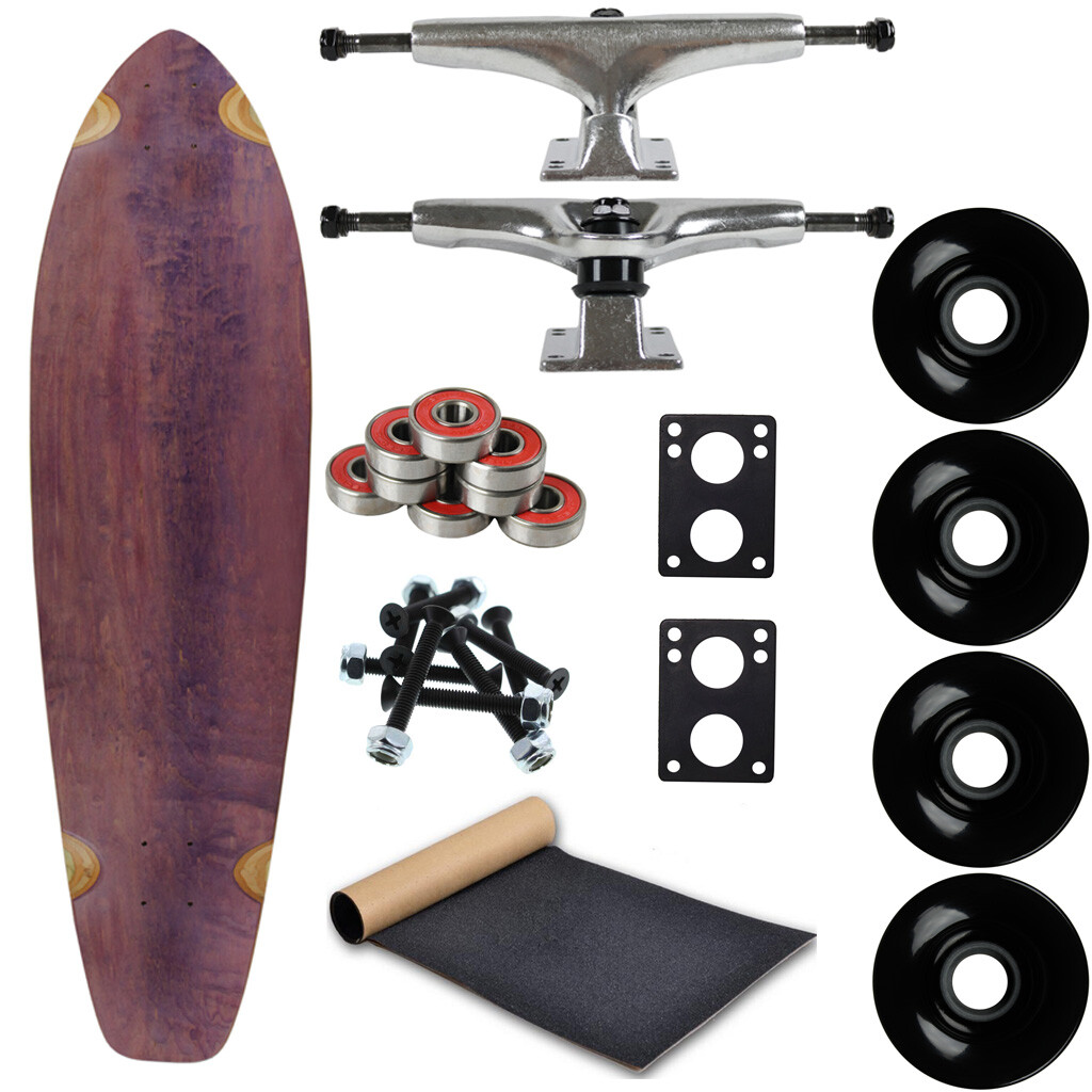 Moose Longboard Complete 9.75" x 36.75" Kicktail Purple