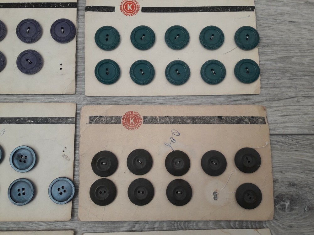 Six Sets Soviet Vintage Buttons. USSR Original