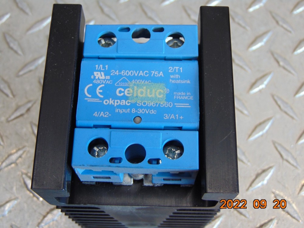 CELDUC SO967560 SOLID STATE RELAY with HEAT SINK