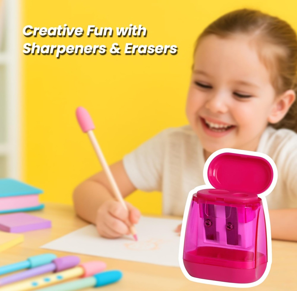 Pencil Sharpeners, Aipker Manual Sharpeners & Basic-Pencil Sharpener, Colored