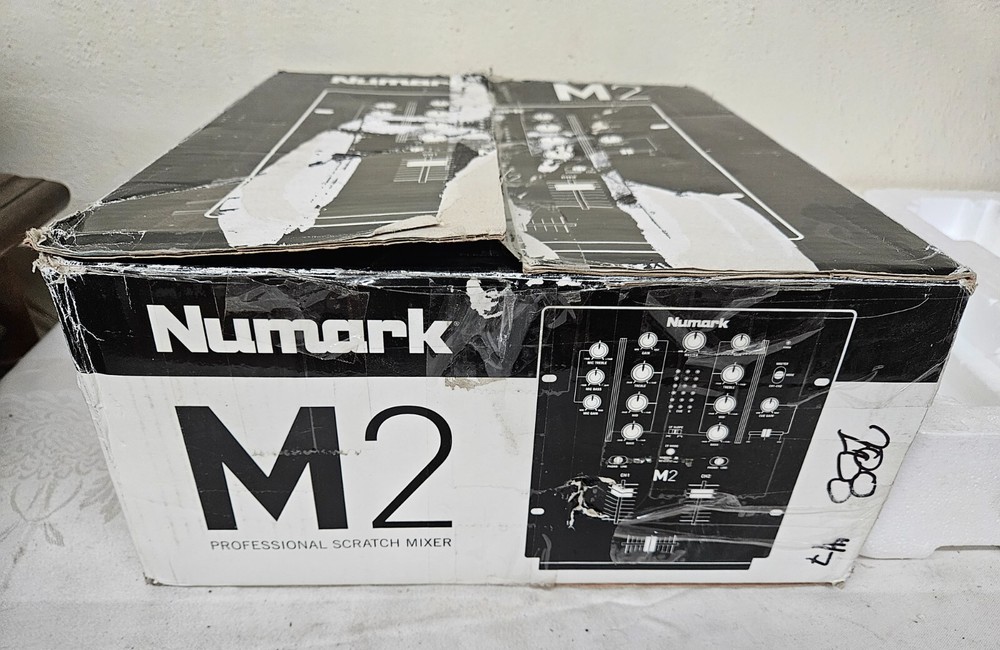 NUMARK M2 Professional Scratch Mixer Original BOX w Styrofoam Inserts BOX ONLY