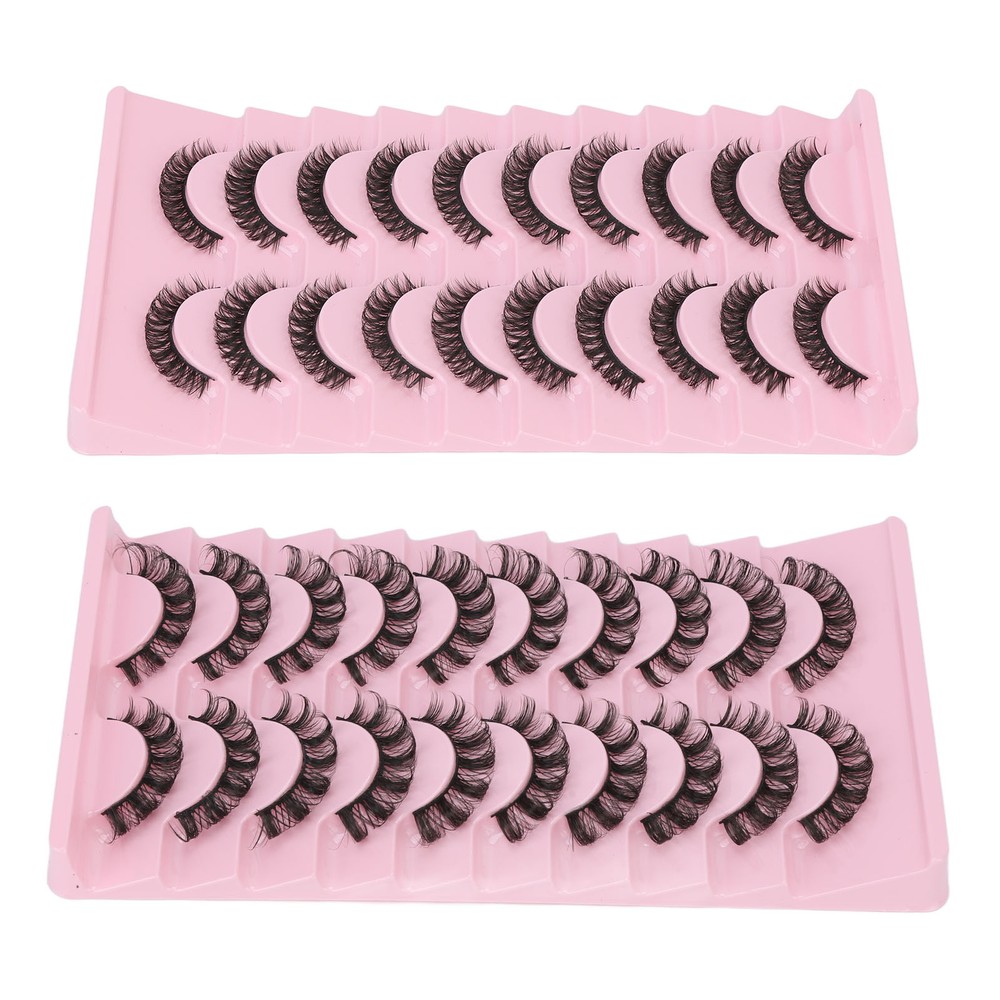 10 Pairs False Eyelashes DD Curl Multipack Extension Lightweight Comfortable AU