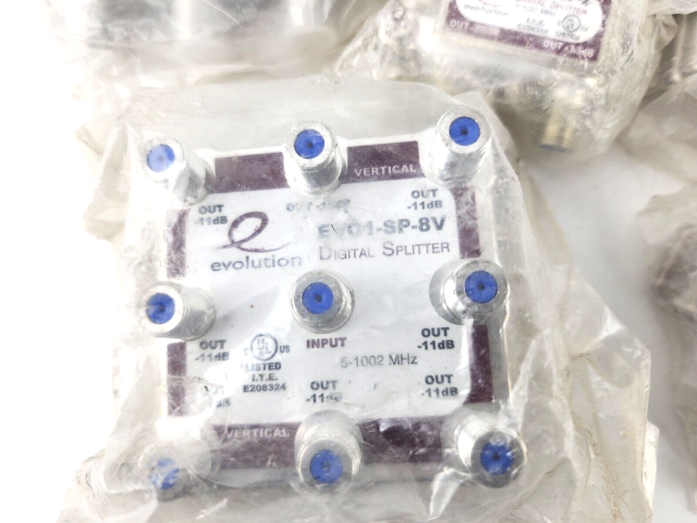 Lot of 25pcs Evolution Digital Cable Splitters 2 Way 4 Way COAX