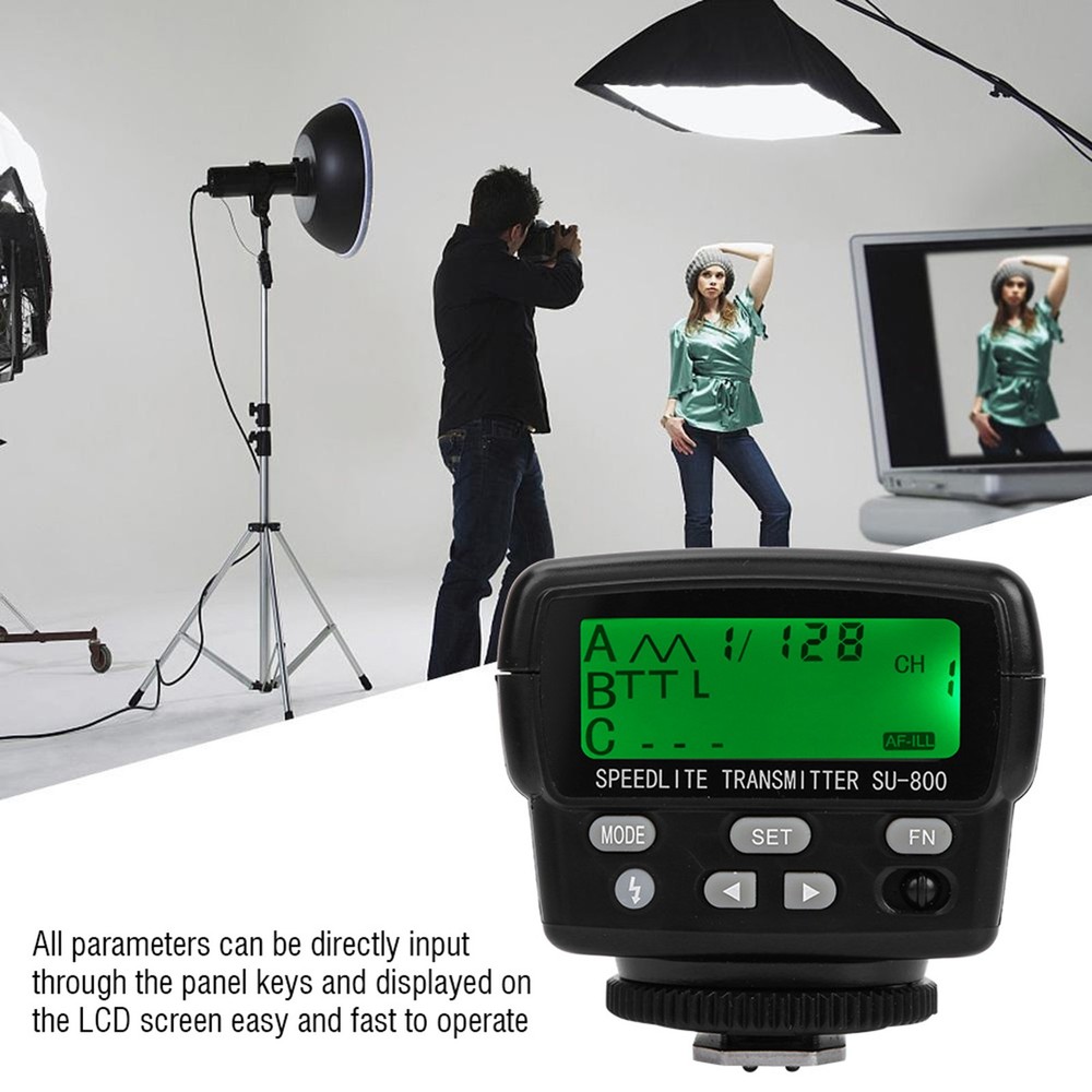 SU800 Wireless TTL Speedlight Commander Flash Light Trigger Transmitter For NEW