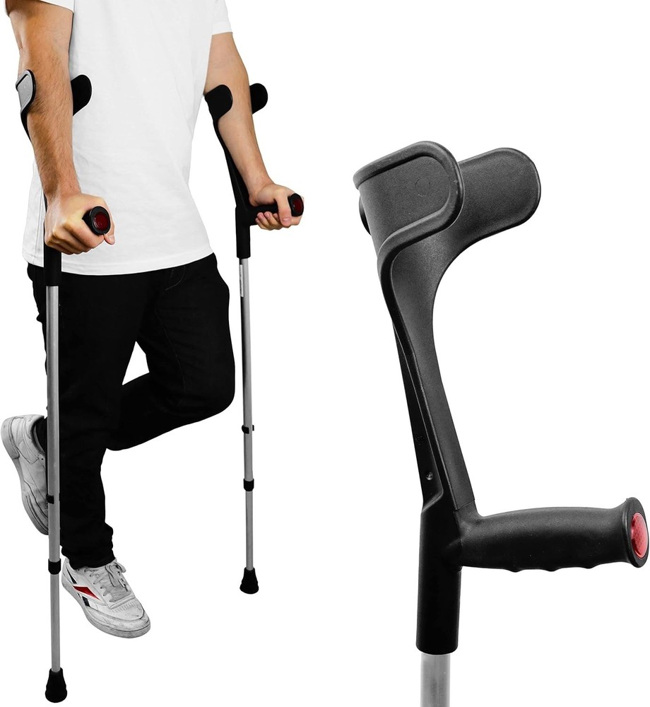 Adjustable Height Lightweight Elbow Crutches
