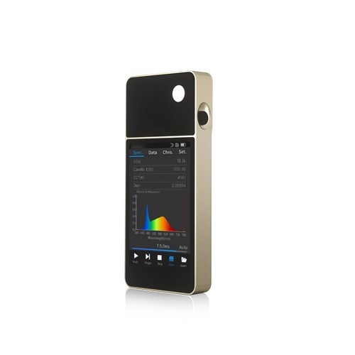 Spectral Illuminance Meter Illuminometer with 3.5 Inches Touch Display Screen