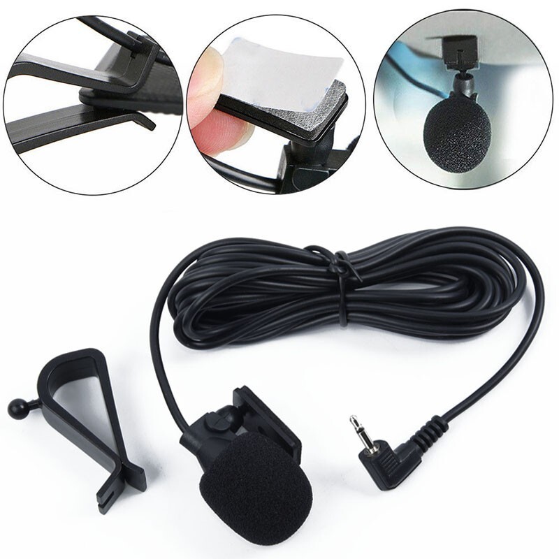 Microphone Black Replacement Vehicle Windproof Car Electronics Accessories