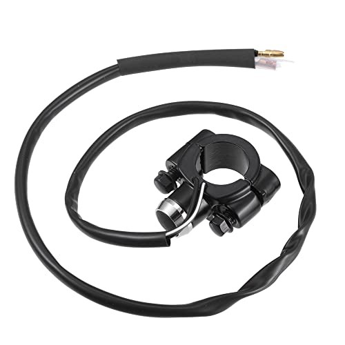 7/8" Motorcycle Handlebar Control Horn Start Switch Button with Connectors