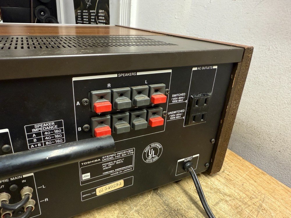 TOSHIBA SA-775 STEREO RECEIVER