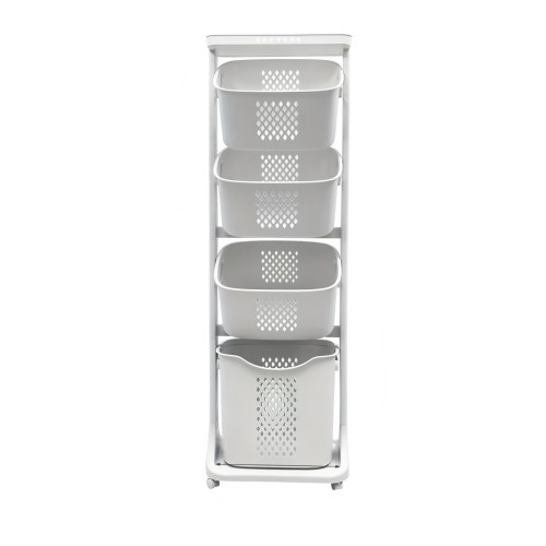 Storage rack The laundry storage box with wheels is detachable