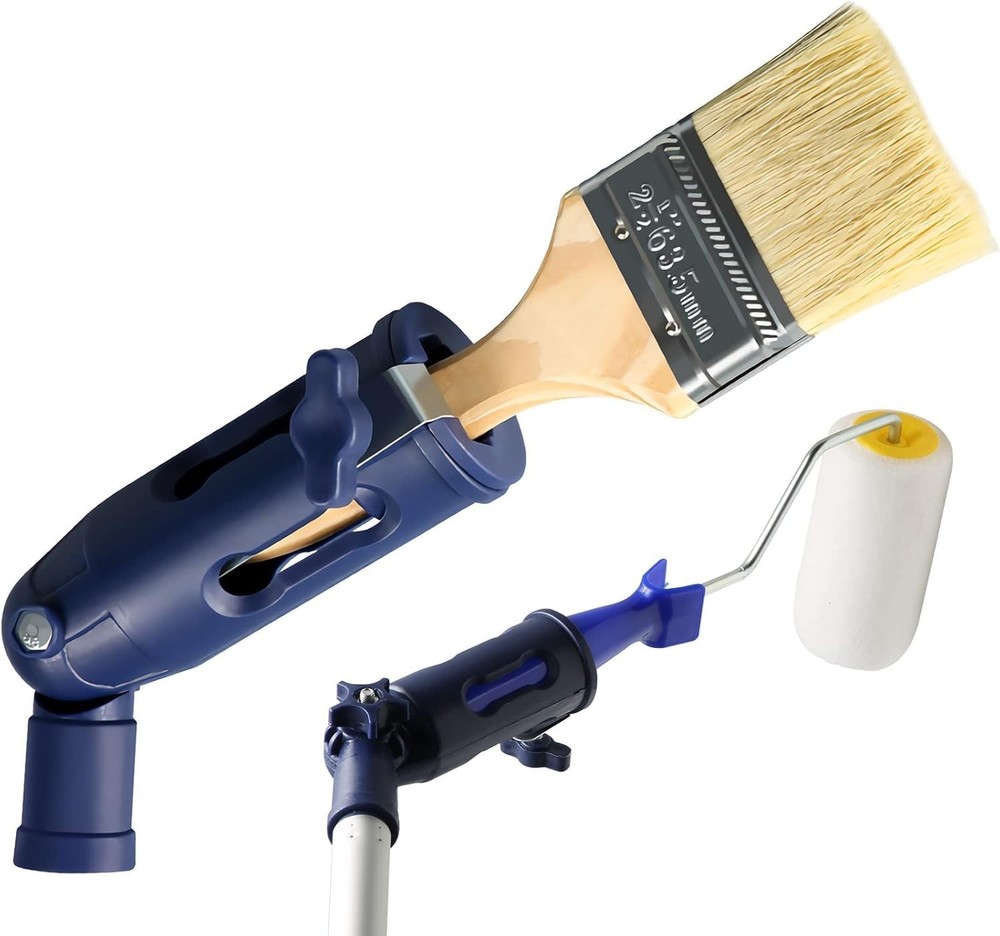 Adjustable Multi-Angle Paint Brush Extension Tool for High Places - 3" Width