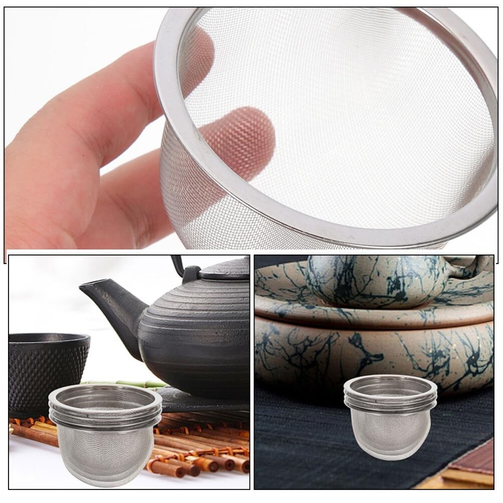 4 PCS Stainless Steel Tea Filter Mesh Strainer Insert Infuser Coffee Maker 8.5cm