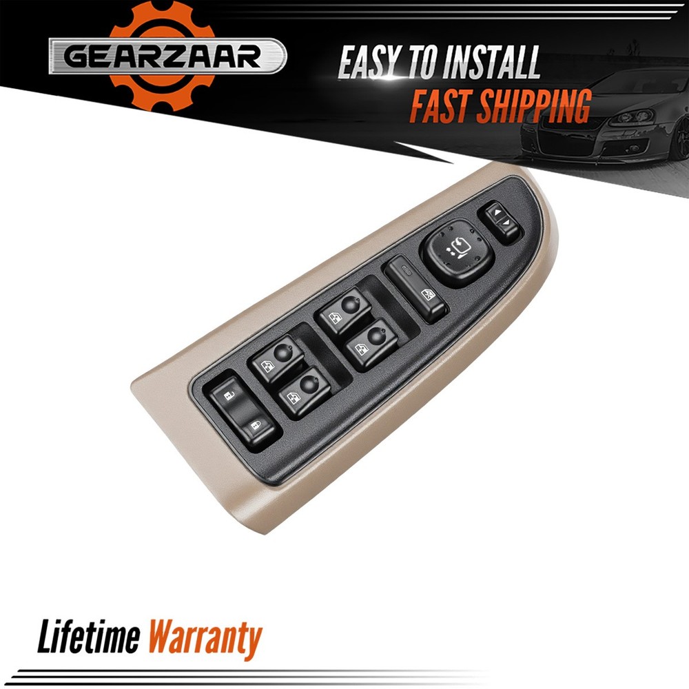 Power Window Switch & Panel For Chevy 1pcs US 15883320 Driver Side New
