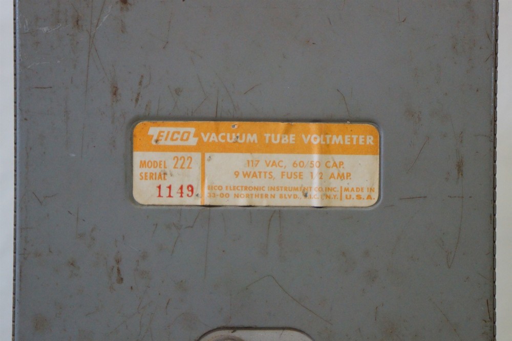 Eico 222 Vacuum Tube Voltmeter