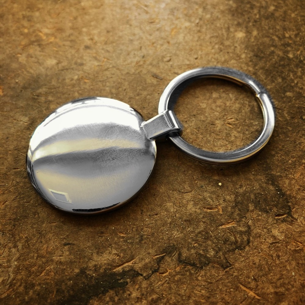 Checker Photo Keychain - Includes 1.25 Inch Loop for Keys or Backpack