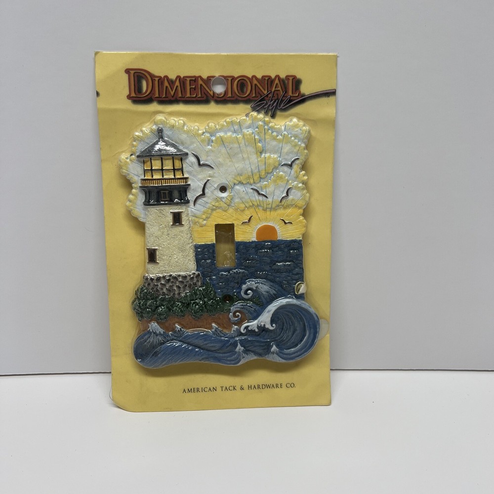 Dimensional Style American Tack & Hardware Co Lighthouse Single Switch Plate