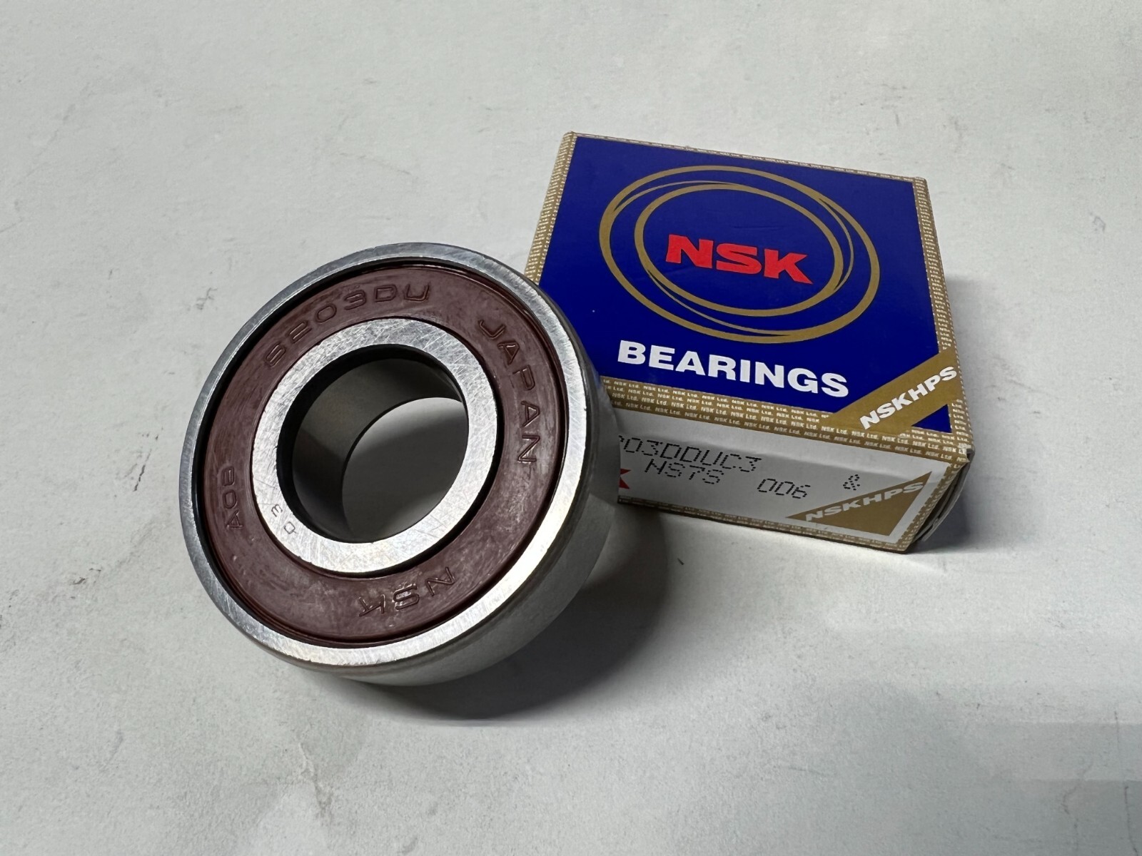 2(Pack) 6203 2RS C3 / DDUC3 NSK 2 RUBBER SHIELDED BALL BEARING 17X40X12MM NEW