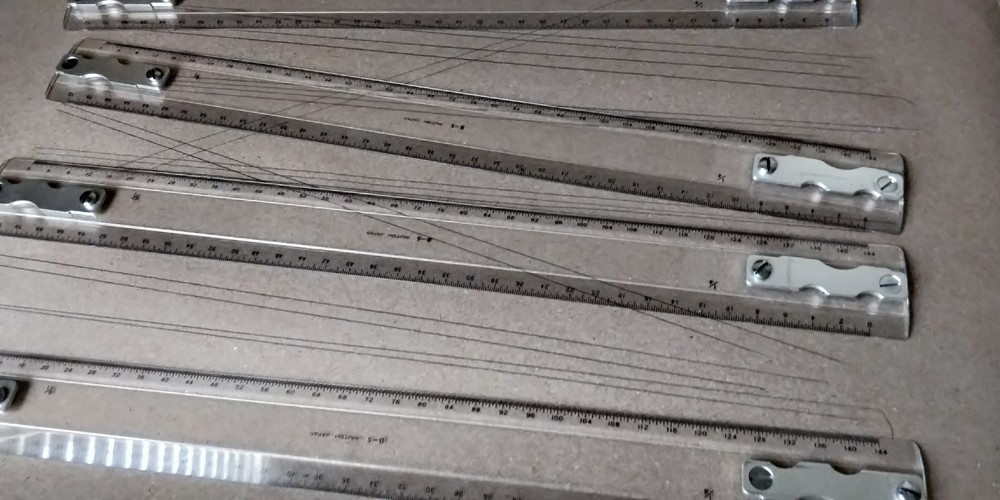 MUTOH Drafting Machine Scale / Rule 18” Model B-5