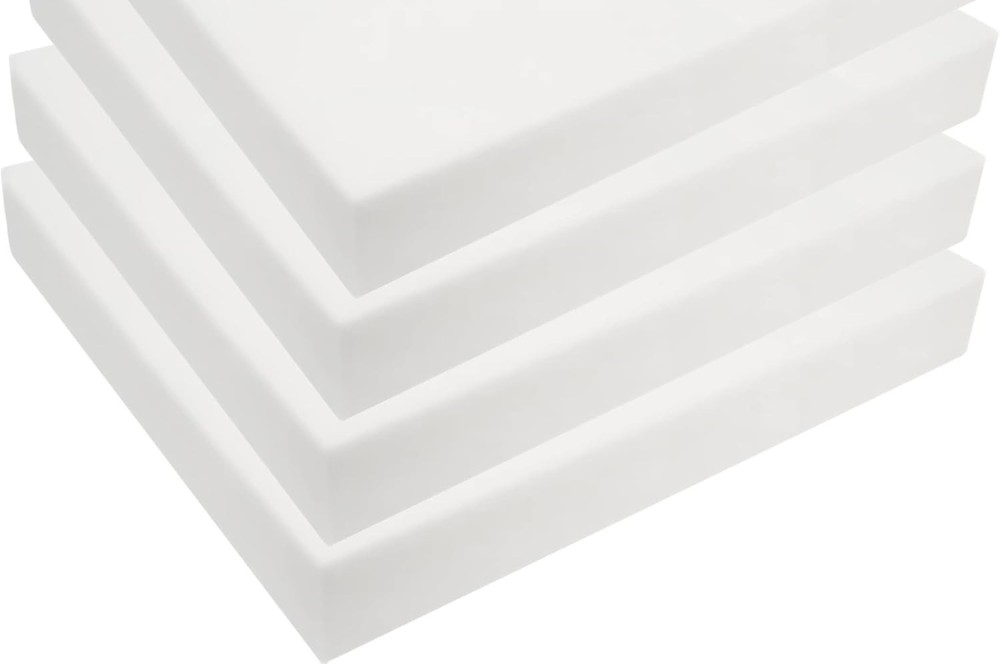 Durable 2" High Density Foam Cushions 4-Pack, Perfect for Upholstery Projects