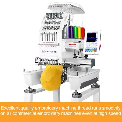 - Single Huge Spool 5000M Each Polyester Embroidery Machine Thread White-001