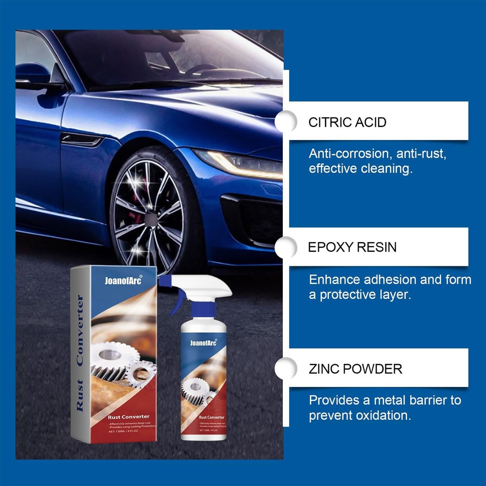 JoanofArc Rust Remover Spray for Metal, Multipurpose Instant Rust Remover, fo...