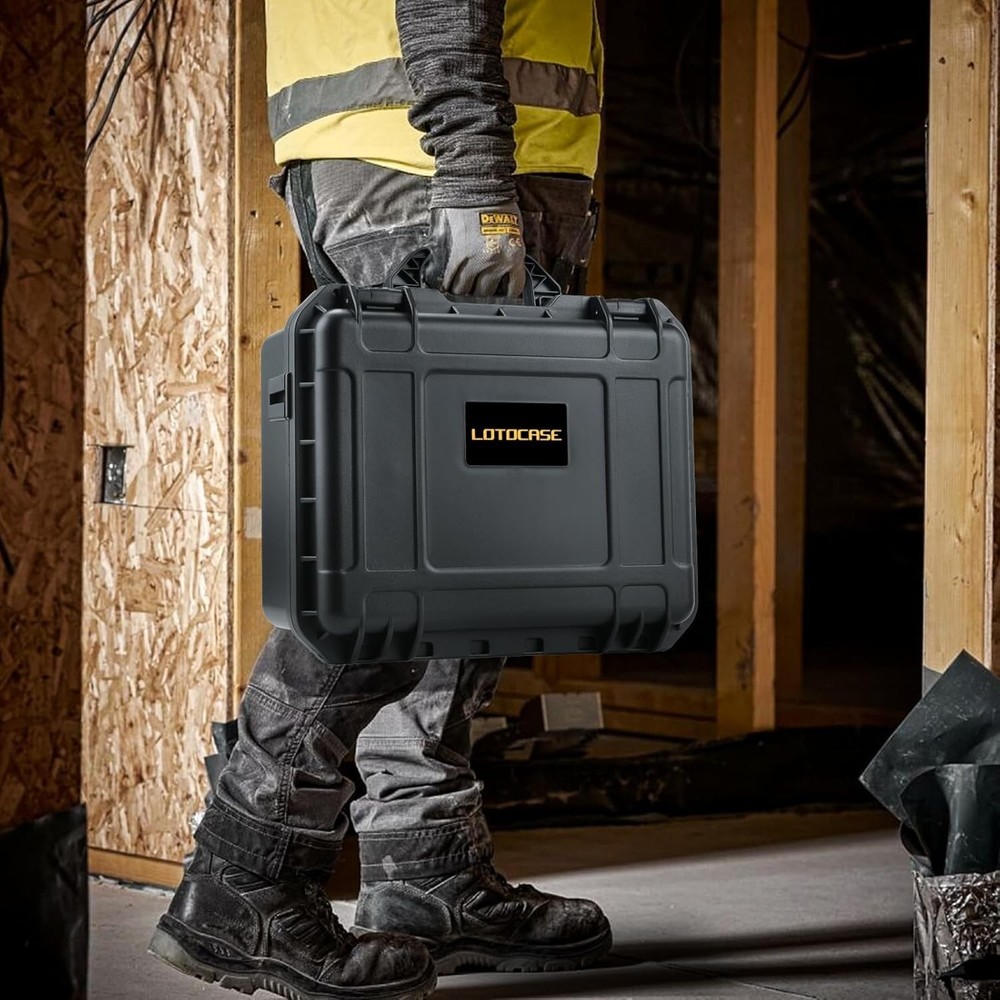Case for Cordless Drill/Impact Driver Set - Waterproof Hard Tool Box for Dewa...