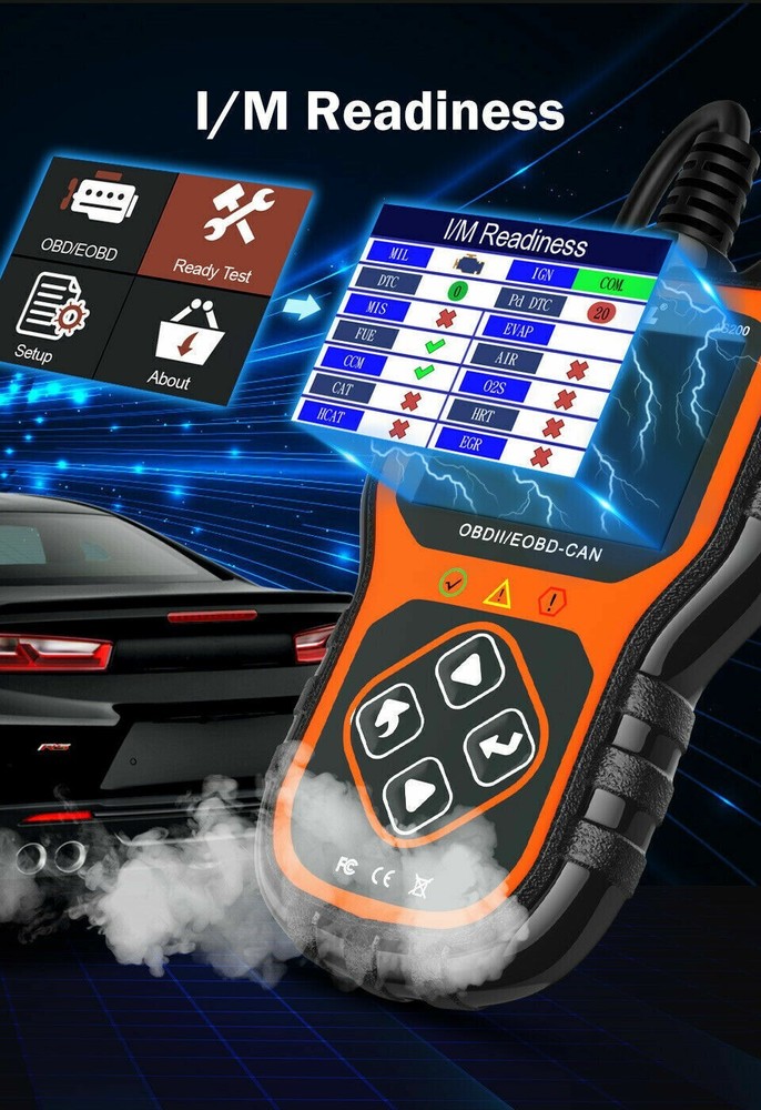 Jeep Wrangler AS200 OBD2 Car Engine Fault Code Reader Diagnostic Scanner Tool US